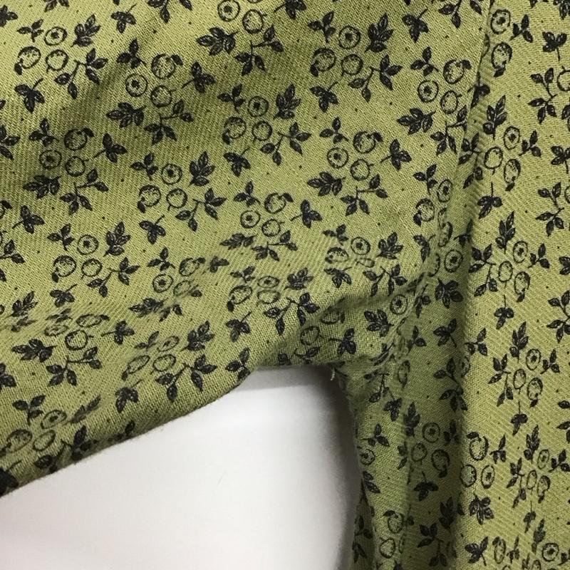 サマンサモスモス Samansa Mos2 ワンピース ロングスカート 1102979 襟付き 長袖 シャツワンピース FREE 総柄 カーキ / カーキ /  レディース USED 古着 中古 10142250