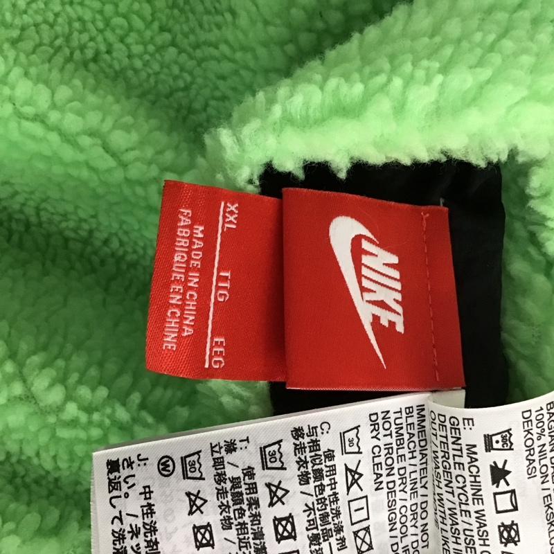 ナイキ NIKE ジャケット、上着 ジャケット、ブレザー bq6546-350 フリースジャケット ジップアップジャケット アウター リバーシブル XXL ロゴ、文字 緑 / グリーン /  メンズ USED 古着 中古 10129608