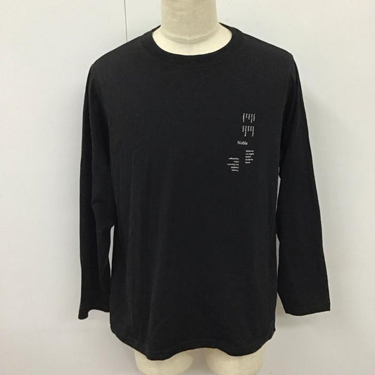 ルイス Lui s Tシャツ 長袖 LUZ2002718A0006 ロンT バックプリント M ロゴ、文字 黒 / ブラック /  メンズ USED 古着 中古 10118326