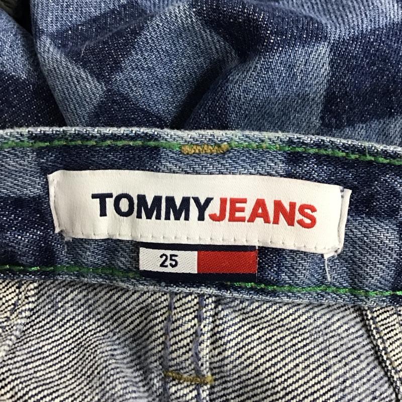 トミー ジーンズ TOMMY JEANS スカート ひざ丈スカート DW14148 デニムスカート タグ付き カットオフ  青 / ブルー /  レディース USED 古着 中古 10123198