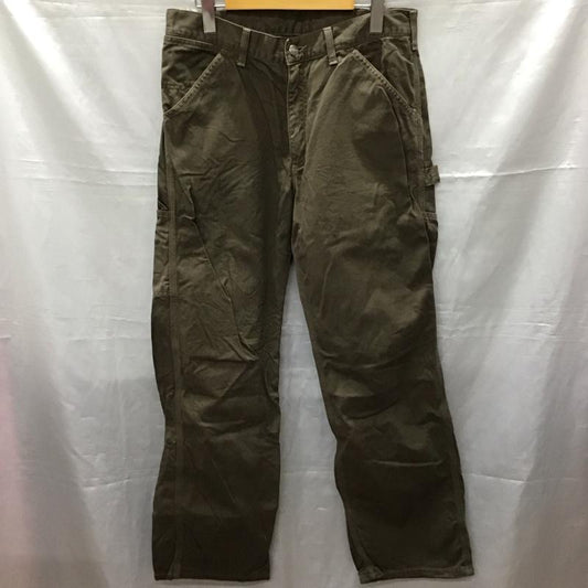 カーハート Carhartt パンツ ワークパンツ、ペインターパンツ ワークパンツ ワイドパンツ カジュアルパンツ 32インチ 無地 カーキ / カーキ /  メンズ USED 古着 中古 10116212