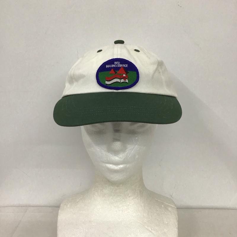 古着 USED 帽子 キャップ SLEEPYY ロゴ、文字 白 / ホワイト / X 緑 / グリーン /  メンズ USED 古着 中古 10132443