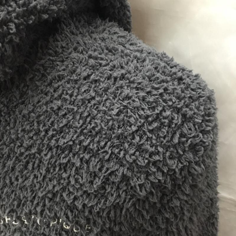 ジェラードピケオム GELATO PIQUE HOMME パーカー 長袖 ジップアップパーカー 長袖パーカー フード付きパーカー M ロゴ、文字 灰 / グレー /  メンズ USED 古着 中古 10111932