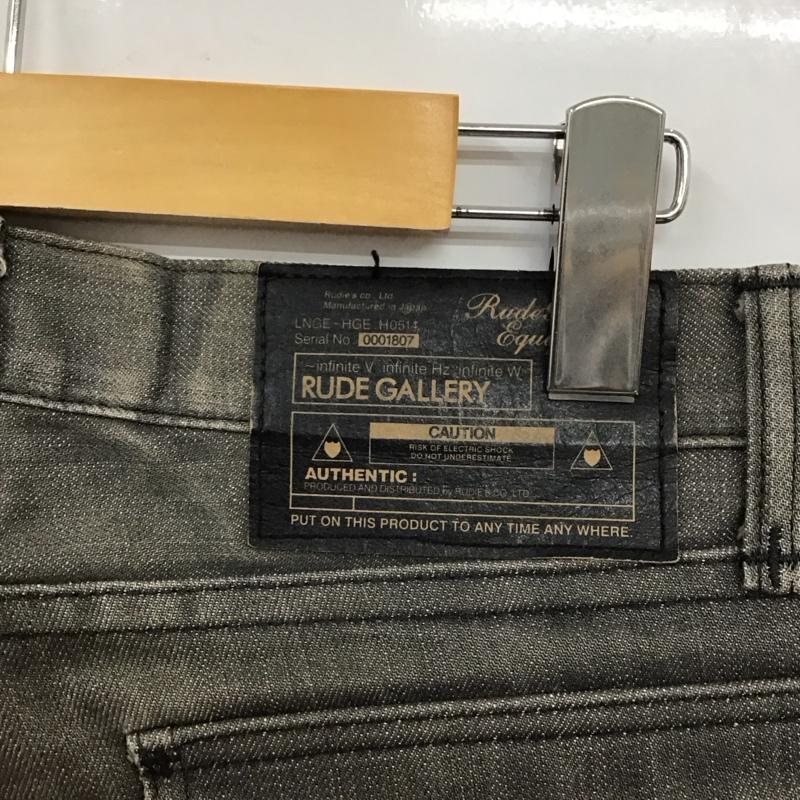 ルードギャラリー RUDE GALLERY パンツ デニム、ジーンズ デニムパンツ ストレートパンツ ワイドパンツ カジュアルパンツ 4  黒 / ブラック /  メンズ USED 古着 中古 10117852