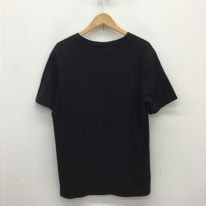 トミーヒルフィガー TOMMY HILFIGER Tシャツ 半袖 TOMMY HILFIGER 半袖Tシャツ XL ワンポイント X 刺繍 黒 / ブラック /  メンズ USED 古着 中古 10129893