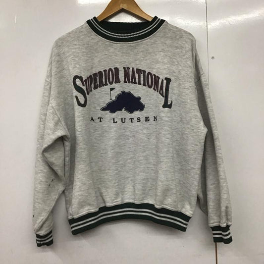 古着 USED トレーナー 長袖 GEAR L ロゴ、文字 灰 / グレー /  メンズ USED 古着 中古 10144731