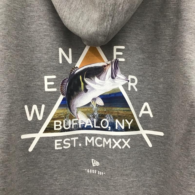 ニューエラ NEW ERA パーカー 長袖 長袖パーカー プルオーバーパーカー スウェット XL ロゴ、文字 灰 / グレー /  メンズ USED 古着 中古 10148115