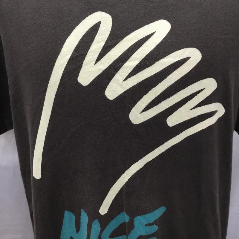 ティーシーエスエス TCSS Tシャツ 半袖 半袖カットソー プリントTシャツ クルーネックカットソー XL プリント 灰 / グレー /  メンズ USED 古着 中古 10114592