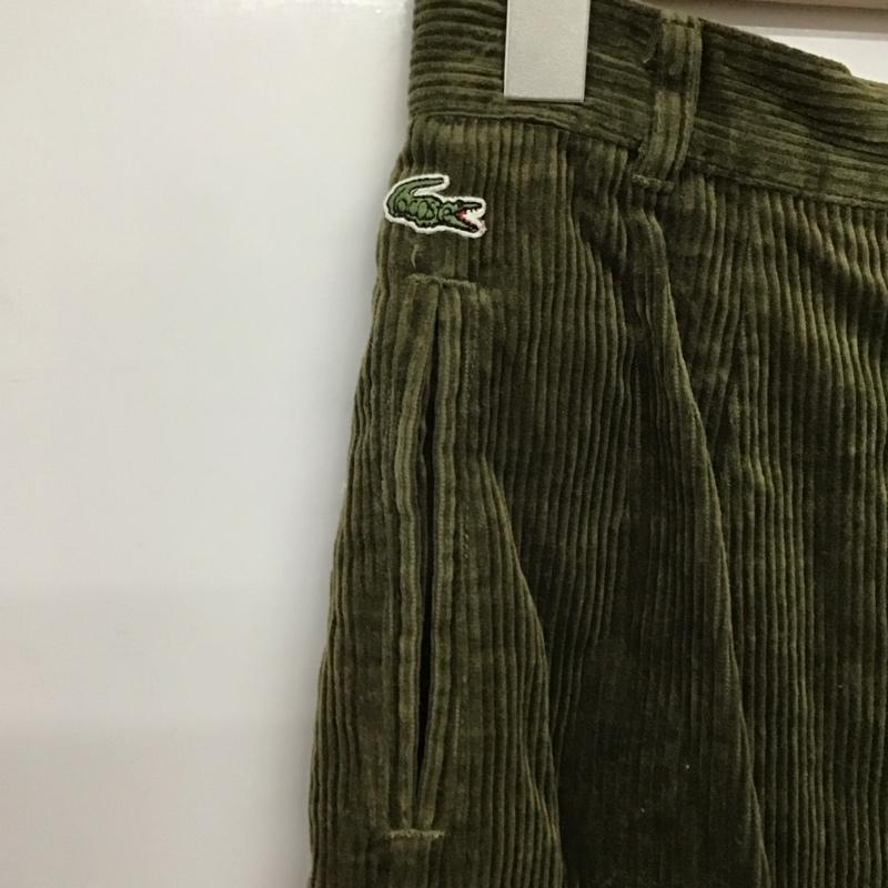 ラコステ LACOSTE スカート ロングスカート コーデュロイ 42 無地 カーキ / カーキ /  レディース USED 古着 中古 10140638