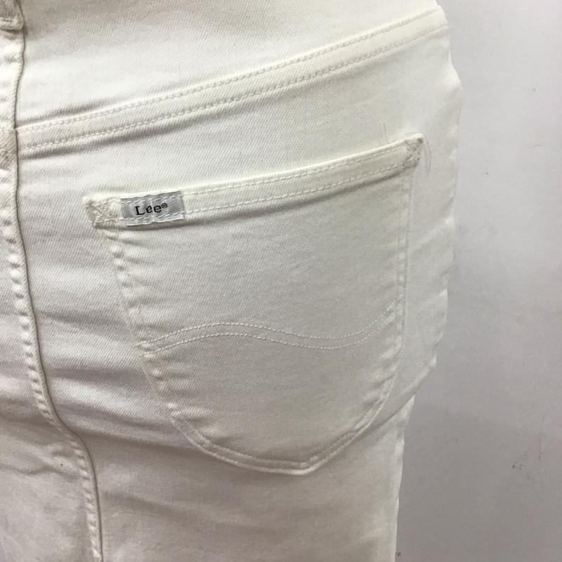リー Lee スカート ひざ丈スカート LL0708 HERITAGE LASTIC HIGHペンシルスカート XS 無地 白 / ホワイト /  レディース USED 古着 中古 10112988