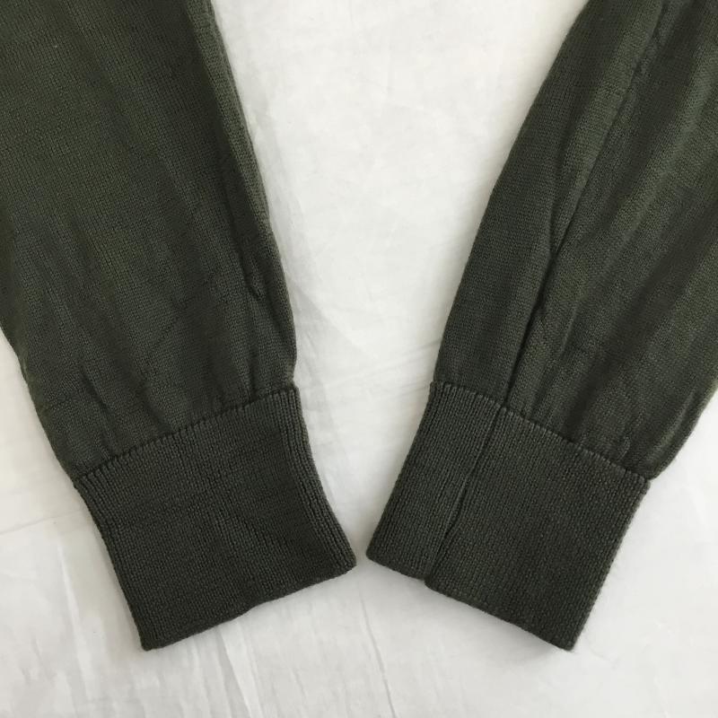 ラコステ LACOSTE カットソー 長袖 XS ロゴ、文字 緑 / グリーン /  メンズ USED 古着 中古 10136783