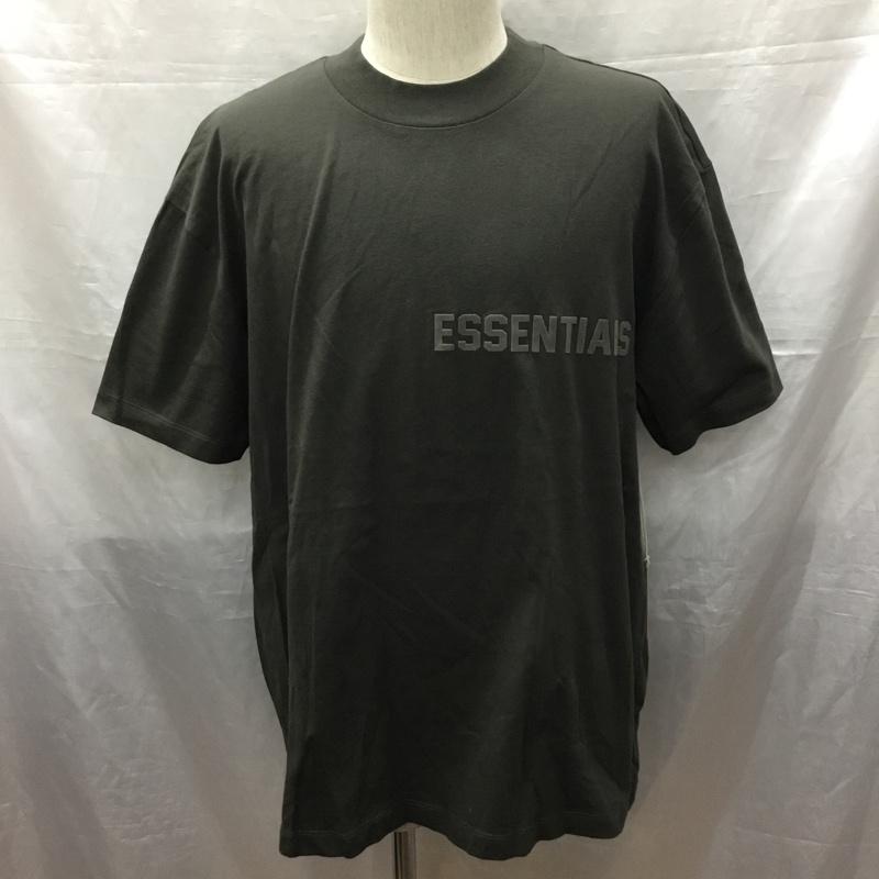 エッセンシャルズ ESSENTIALS Tシャツ 半袖 半袖カットソー プリントTシャツ クルーネックカットソー M ロゴ、文字 黒 / ブラック /  メンズ USED 古着 中古 10122924