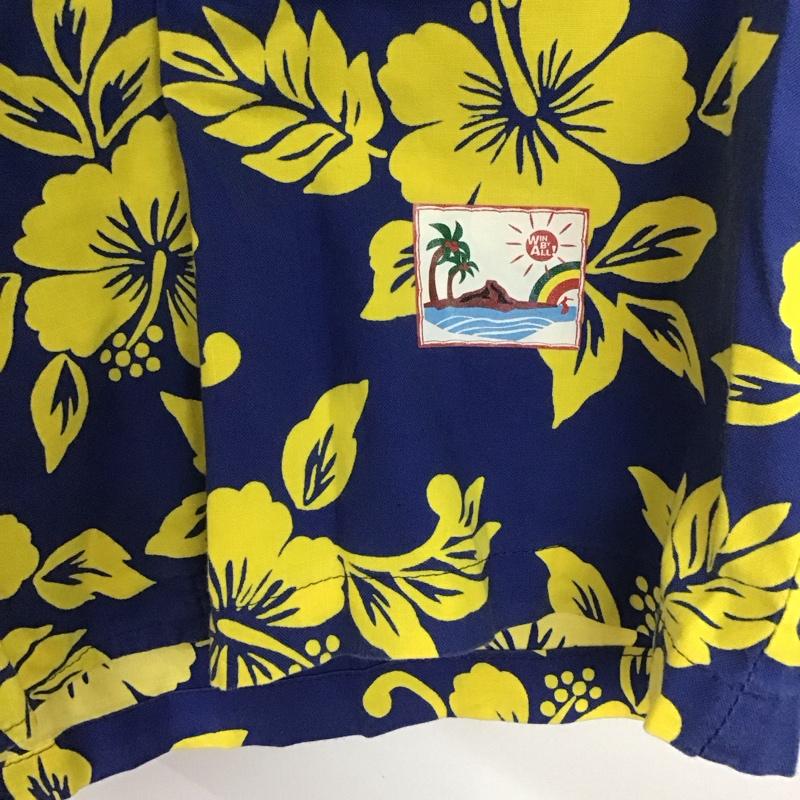 古着 USED シャツ、ブラウス 半袖 半袖シャツ プリントシャツ ポケットシャツ アロハシャツ XL プリント 青 / ブルー / X 黄 / イエロー /  メンズ USED 古着 中古 10137688