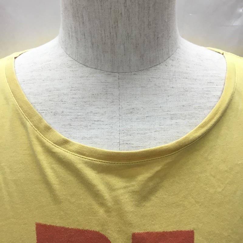 ティーシーエスエス TCSS Tシャツ 半袖 半袖カットソー プリントTシャツ クルーネックカットソー M プリント 黄 / イエロー /  メンズ USED 古着 中古 10114579