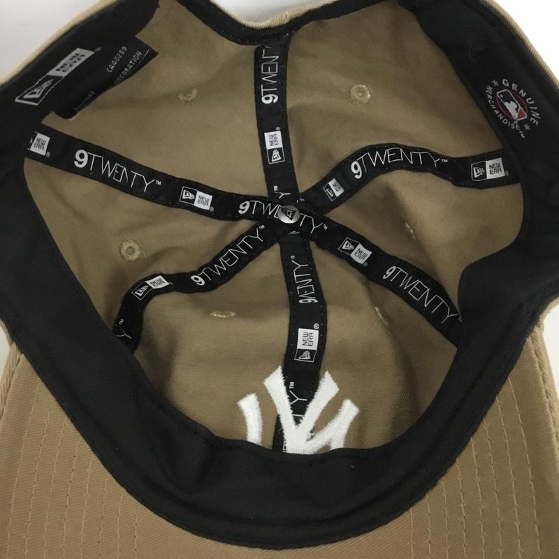 ニューエラ NEW ERA 帽子 キャップ ニューヨーク ヤンキース NY MLB ロゴ、文字 ベージュ / ベージュ /  メンズ USED 古着 中古 10124187