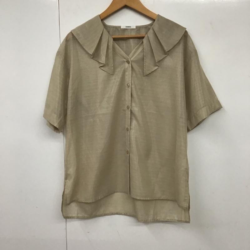 ムルーア MURUA シャツ、ブラウス 半袖 012140402301 デザインカラーシアーシャツ FREE 無地 ベージュ / ベージュ /  レディース USED 古着 中古 10130987