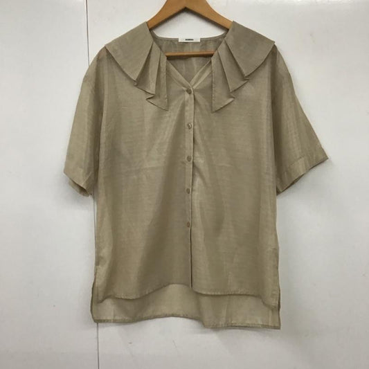 ムルーア MURUA シャツ、ブラウス 半袖 012140402301 デザインカラーシアーシャツ FREE 無地 ベージュ / ベージュ /  レディース USED 古着 中古 10130987