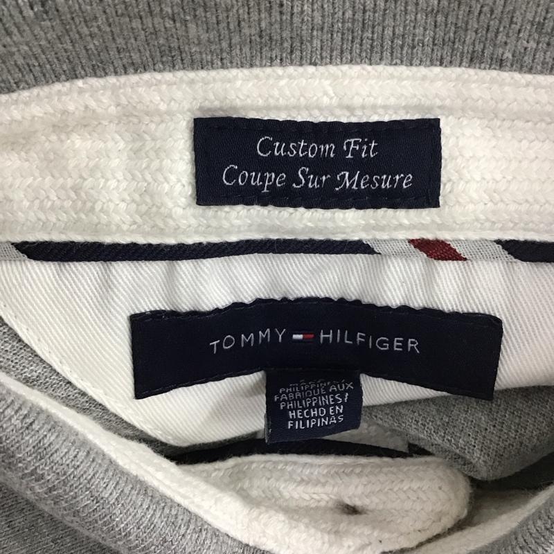 トミーヒルフィガー TOMMY HILFIGER ポロシャツ 半袖 C887855152-762 S ワンポイント 灰 / グレー / X 黄 / イエロー / X 紺 / ネイビー /  メンズ USED 古着 中古 10111567