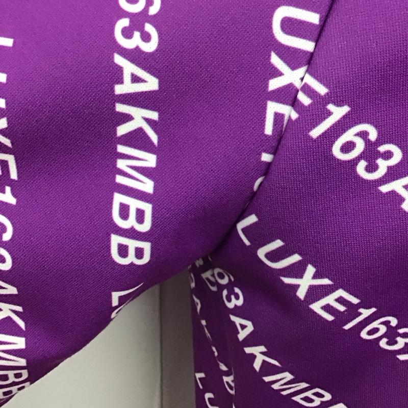 エーケーエム AKM カットソー 長袖 サイドファスナー LUXE163AKMBB 総柄 紫 / パープル /  メンズ USED 古着 中古 10118284