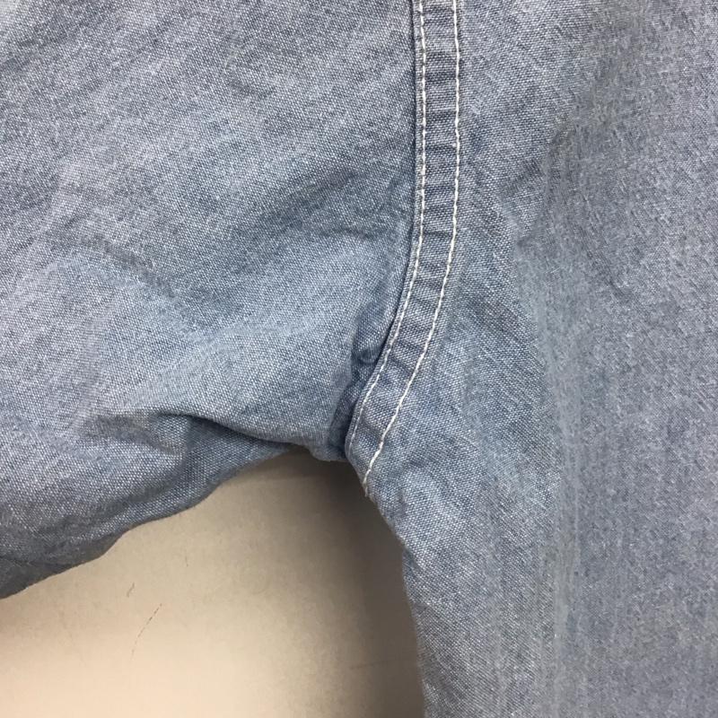 古着 USED シャツ、ブラウス 長袖 M 無地 水色 / ライトブルー /  メンズ USED 古着 中古 10144863
