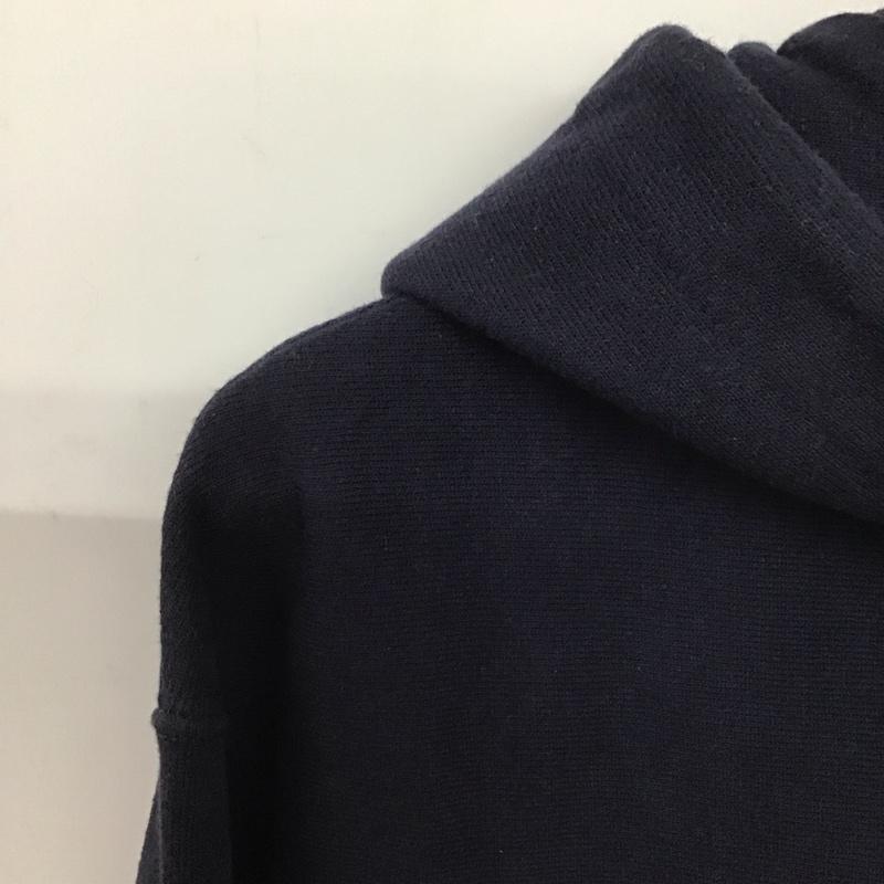 チャンピオン Campion パーカー 長袖 長袖パーカー プルオーバーパーカー スウェット M ロゴ、文字 紺 / ネイビー /  メンズ USED 古着 中古 10147976