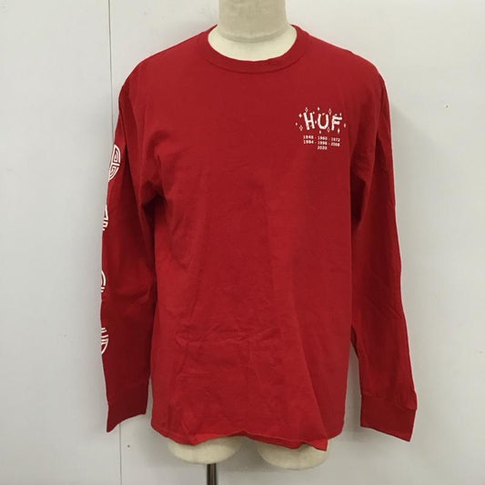 ハフ HUF Tシャツ 長袖 YEAR OF THE RAT LS TEE 干支 ネズミ L プリント 赤 / レッド /  メンズ USED 古着 中古 10118090
