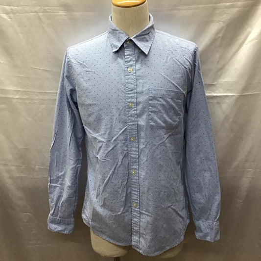 グローバルワーク GLOBAL WORK シャツ、ブラウス 長袖 長袖シャツ カラーシャツ ポケットシャツ 長袖カットソー ドットシャツ M ドット インディゴ / インディゴ /  メンズ USED 古着 中古 10116870