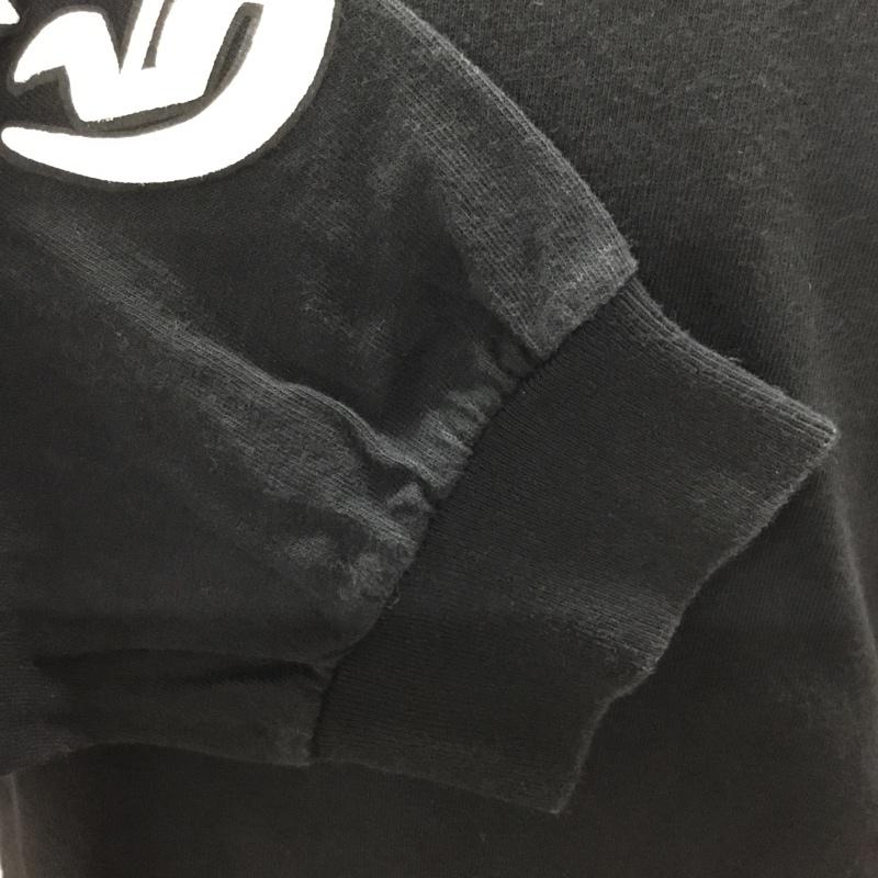 チャレンジャー CHALLENGER カットソー 長袖 長袖カットソー クルーネックカットソー ロングスリーブカットソー プリントTシャツ L ロゴ、文字 黒 / ブラック /  メンズ USED 古着 中古 10112210