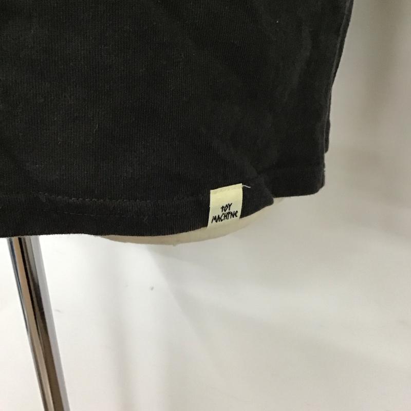 トイ マシーン TOY MACHINE カットソー 長袖 長袖カットソー クルーネックカットソー ロングスリーブカットソー プリントTシャツ L プリント 黒 / ブラック /  メンズ USED 古着 中古 10119461