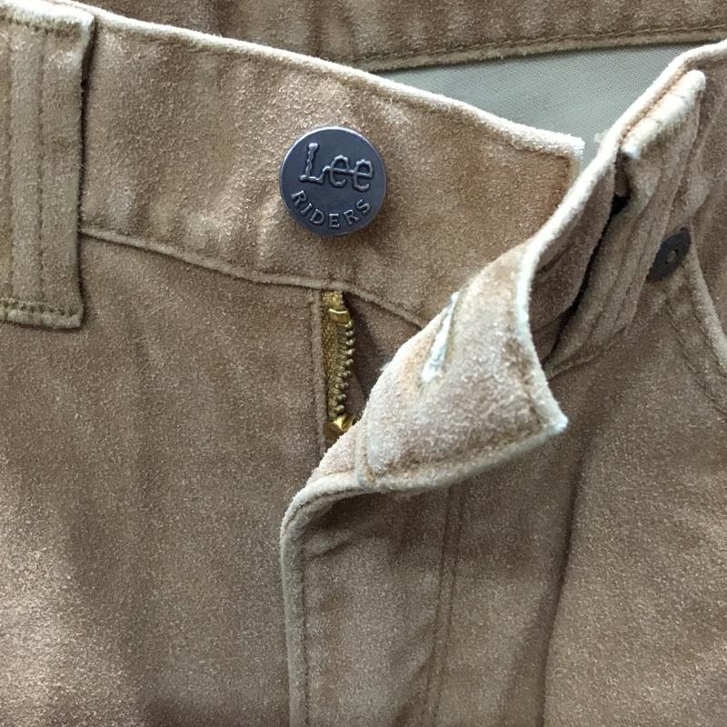 リー Lee パンツ デニム、ジーンズ カジュアルパンツ スリムパンツ ストレートパンツ ストレッチパンツ 30インチ ロゴ、文字 ベージュ / ベージュ /  メンズ USED 古着 中古 10119405