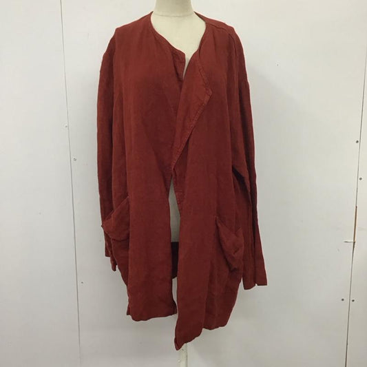ザラ ZARA ジャケット、上着 ジャケット、ブレザー ノーカラー S 無地 赤 / レッド /  レディース USED 古着 中古 10113495