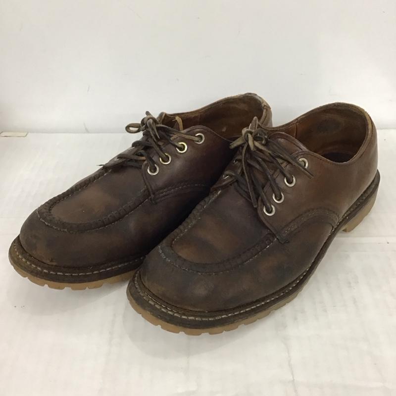 レッドウィング RED WING 革靴 革靴 8109 Work Oxford ワークオックスフォード 26.5cm モックトゥ US：8.5 無地 茶 / ブラウン /  メンズ USED 古着 中古 10111500