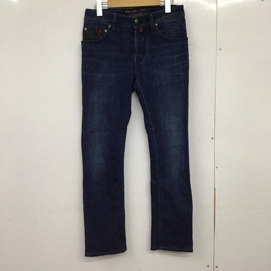 ヤコブコーエン JACOB COHEN パンツ デニム、ジーンズ デニムパンツ スリムパンツ カジュアルパンツ ストレッチパンツ 28インチ ロゴ、文字 インディゴ / インディゴ /  メンズ USED 古着 中古 10149737