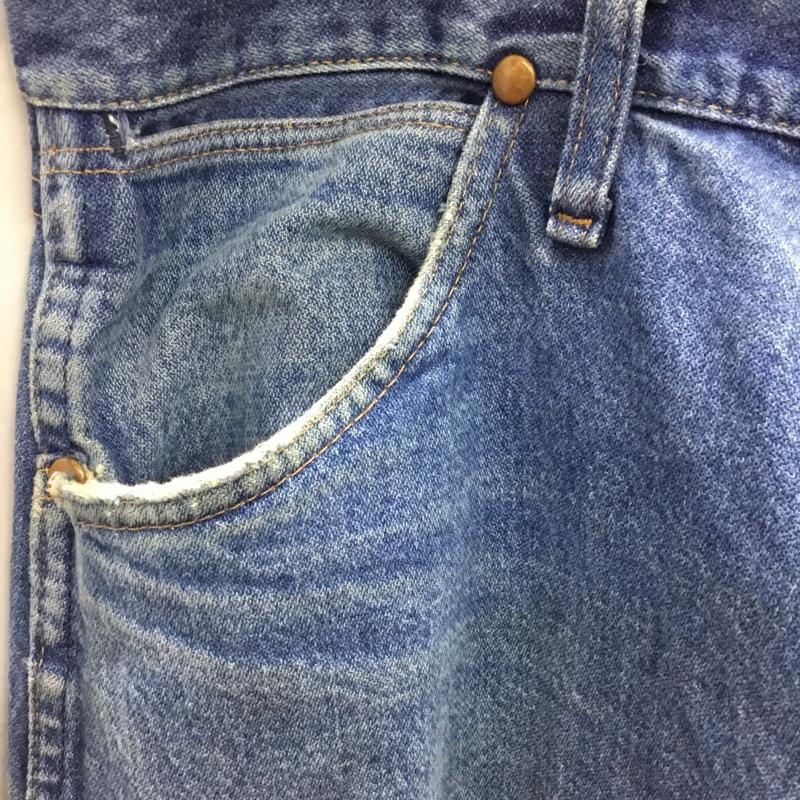 ラングラー Wrangler パンツ デニム、ジーンズ デニムパンツ ストレートパンツ ワイドパンツ カジュアルパンツ 38 無地 インディゴ / インディゴ /  メンズ USED 古着 中古 10122285