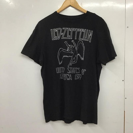 古着 USED Tシャツ 半袖 movie music LED-ZEPPELIN L ロゴ、文字 X プリント 黒 / ブラック /  メンズ USED 古着 中古 10138210