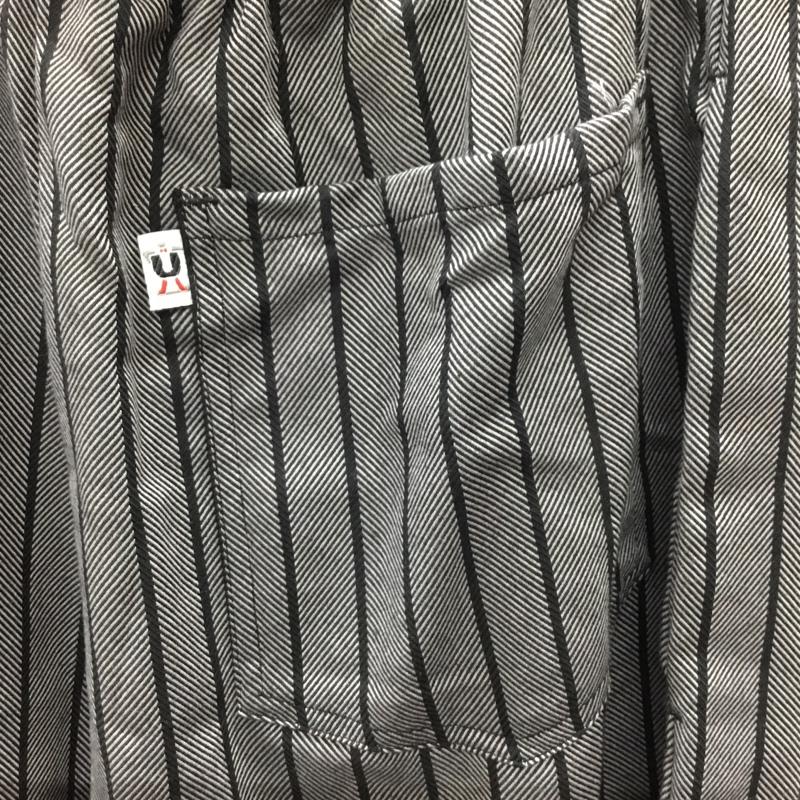 アンコモンスレッズ uncommon threads パンツ ワークパンツ、ペインターパンツ ワイドパンツ カジュアルパンツ ワークパンツ ストライプパンツ ストライプ 黒 / ブラック / X 灰 / グレー /  メンズ USED 古着 中古 10114115