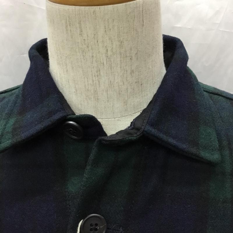 エーグル AIGLE シャツ、ブラウス 長袖 L チェック 緑 / グリーン /  メンズ USED 古着 中古 10112811