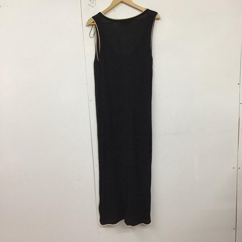 ザラ ZARA ワンピース ロングスカート L 無地 黒 / ブラック /  レディース USED 古着 中古 10128892