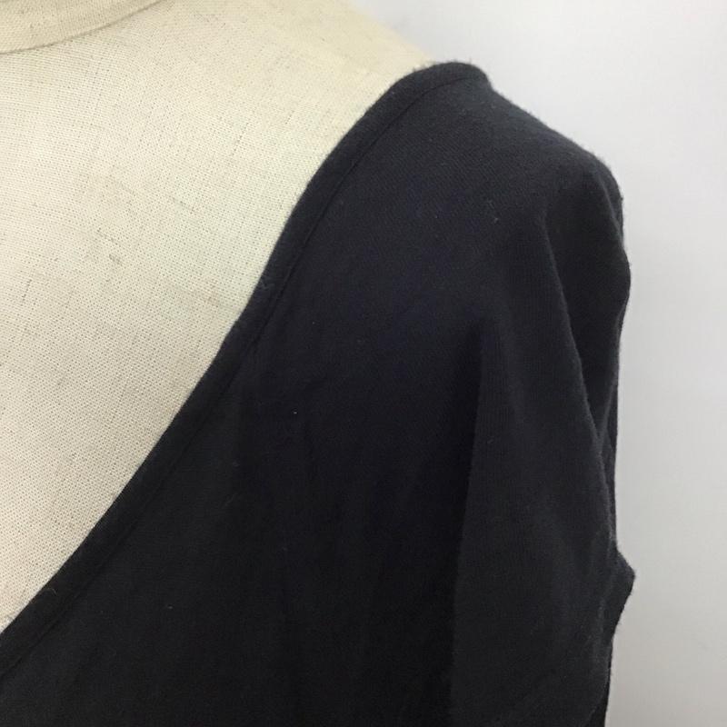 アズールバイマウジー AZUL BY MOUSSY ワンピース ロングスカート フレンチスリーブ M 無地 黒 / ブラック /  レディース USED 古着 中古 10115425