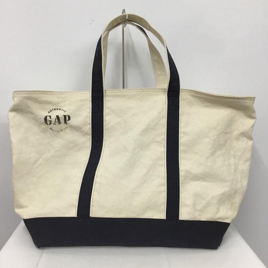 ギャップ GAP トートバッグ トートバッグ キャンバス ロゴ、文字 アイボリー / アイボリー / X 紺 / ネイビー /  メンズ USED 古着 中古 10144913