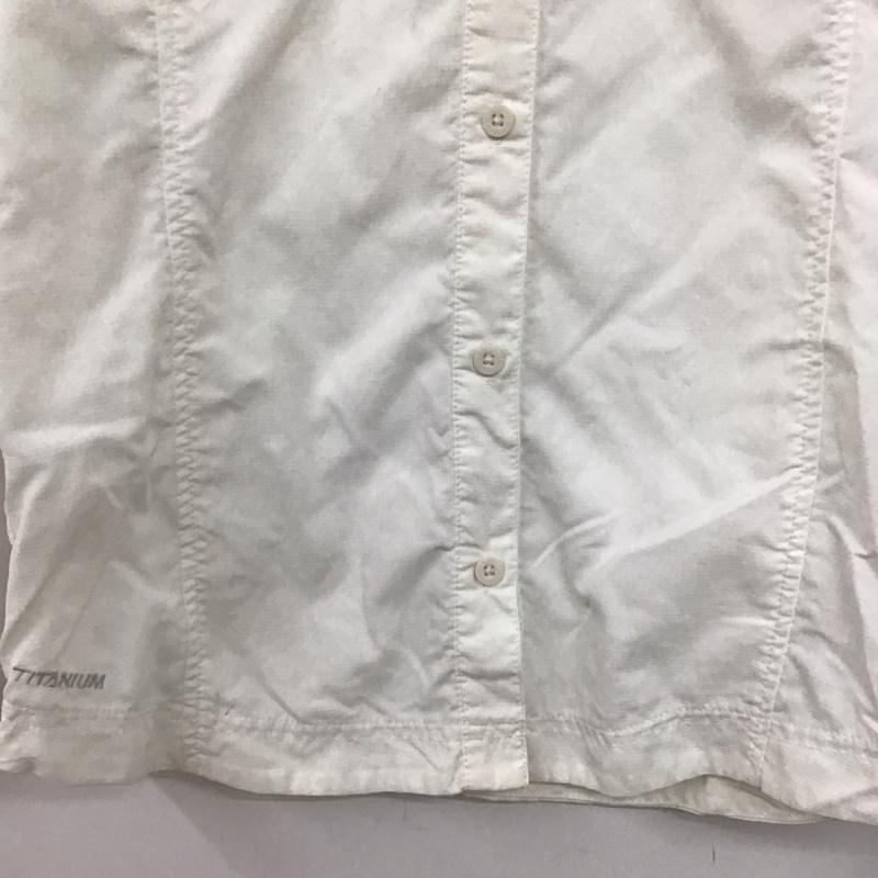 コロンビア Columbia シャツ、ブラウス 長袖 長袖シャツ 無地シャツ カラーシャツ M 無地 アイボリー / アイボリー /  レディース USED 古着 中古 10149571