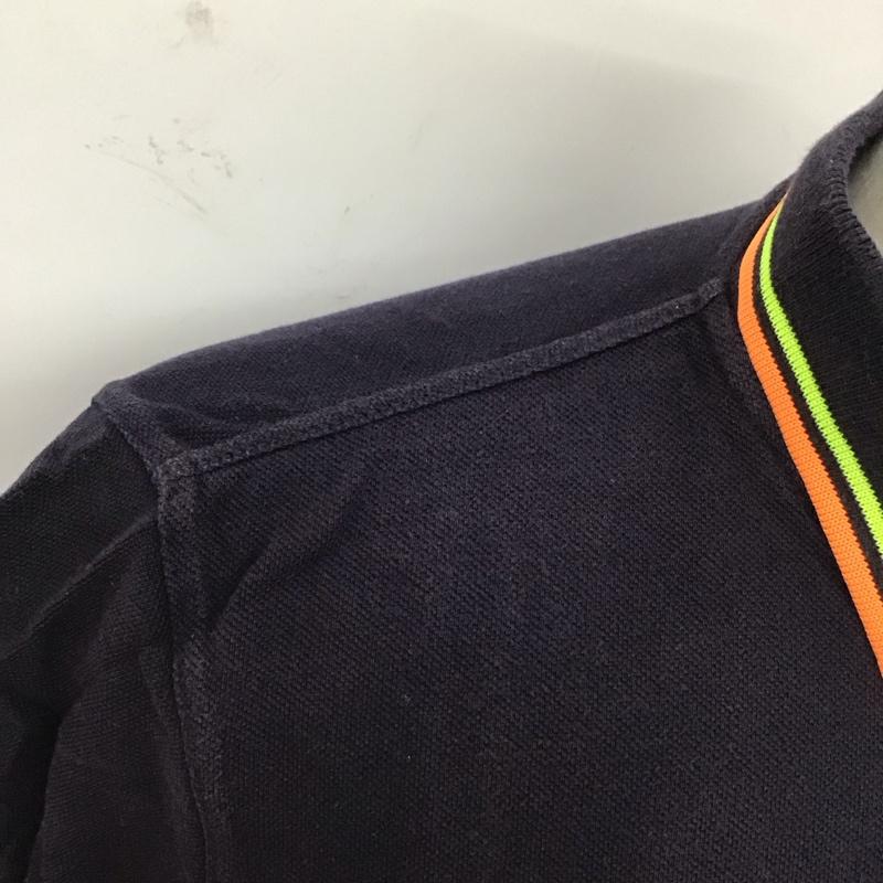 フレッドペリー FRED PERRY ポロシャツ 半袖 M8173 Crazy Colour 42 ワンポイント 紺 / ネイビー /  メンズ USED 古着 中古 10112677