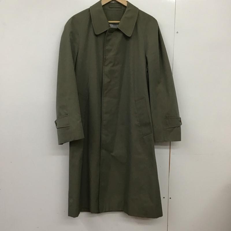 アクアスキュータム Aquascutum コート コート一般 ロングコート カラージャケット アウター フロントボタン 70s 80s 無地 カーキ / カーキ /  メンズ USED 古着 中古 10150984