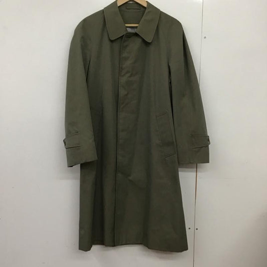 アクアスキュータム Aquascutum コート コート一般 ロングコート カラージャケット アウター フロントボタン 70s 80s 無地 カーキ / カーキ /  メンズ USED 古着 中古 10150984