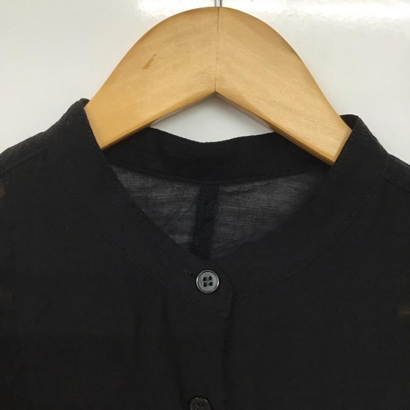 ローリーズファーム LOWRYS FARM シャツ、ブラウス 長袖 FREE 無地 黒 / ブラック /  レディース USED 古着 中古 10144587