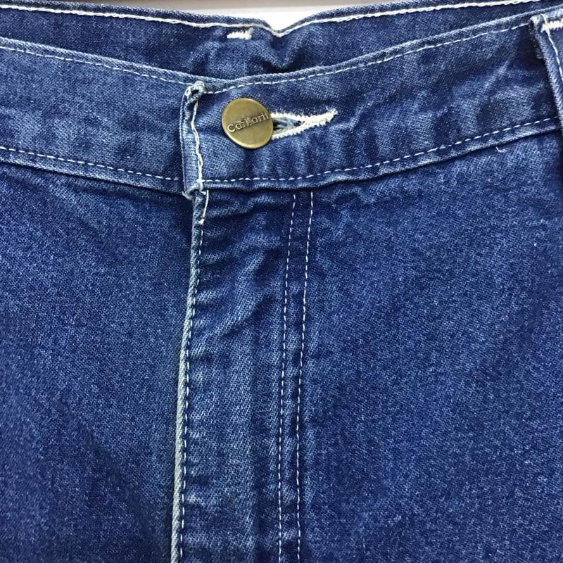 カーハート Carhartt パンツ デニム、ジーンズ ペインターパンツ ジーパン ロゴ、文字 青 / ブルー /  メンズ USED 古着 中古 10114030