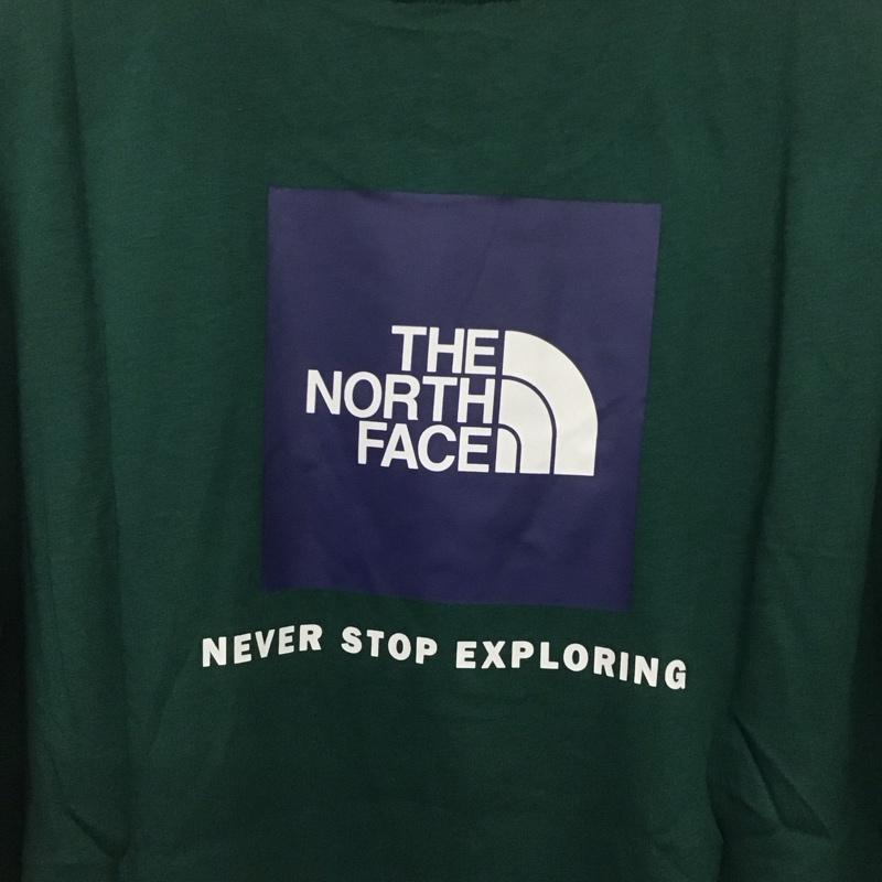 ザノースフェイス THE NORTH FACE Tシャツ 半袖 NF0A87NPA1B XL ロゴ、文字 X プリント 緑 / グリーン / X 紺 / ネイビー /  メンズ USED 古着 中古 10132521