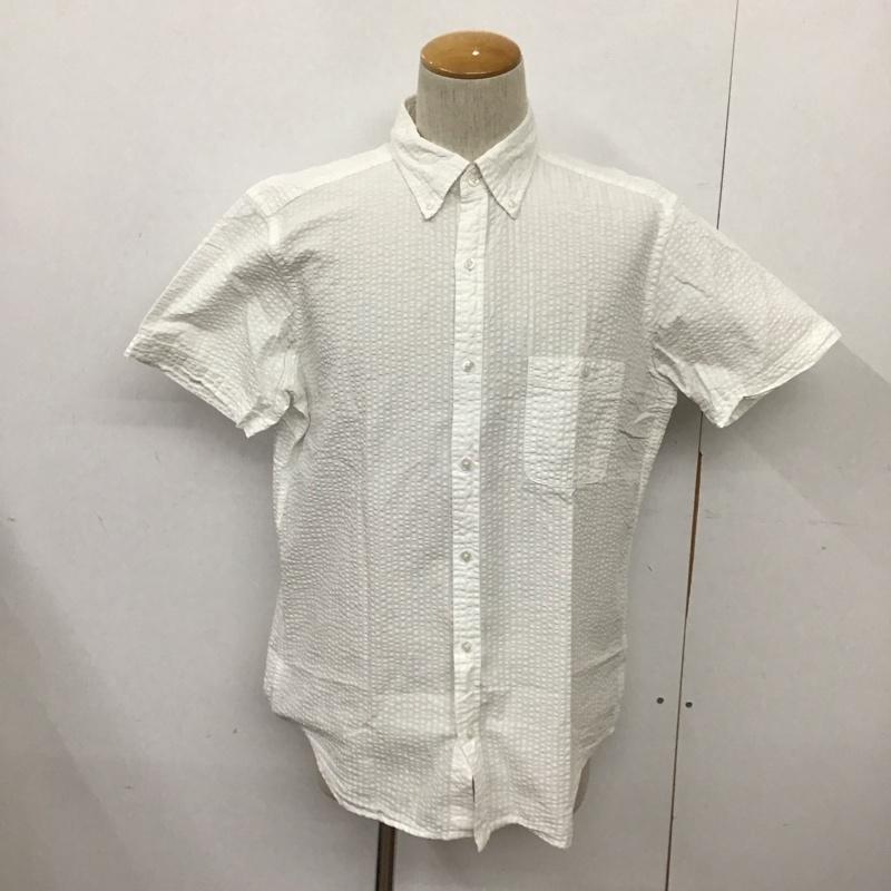 ランズエンド LANDS END シャツ、ブラウス 半袖 L 無地 白 / ホワイト /  メンズ USED 古着 中古 10128308