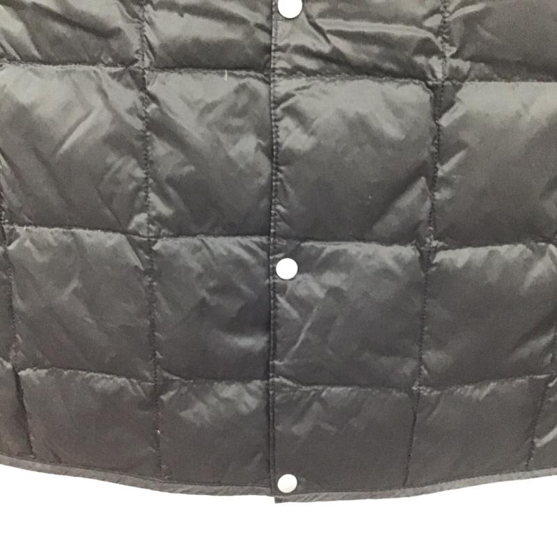 タイオン TAION ベスト ベスト ダウンベスト ノースリーブ 前ボタン L 無地 黒 / ブラック /  メンズ USED 古着 中古 10142943