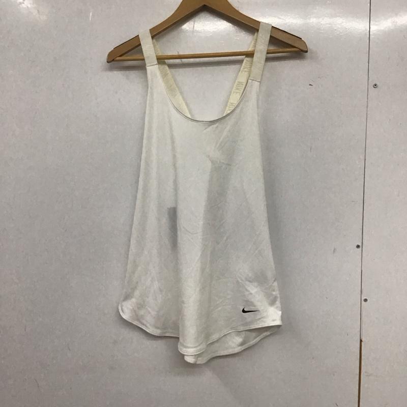 ナイキ NIKE タンクトップ タンクトップ AO9792-100 エラスティカ タンク トレーニングタンクトップ DRI-FIT タグ付き L ロゴ、文字 白 / ホワイト /  レディース USED 古着 中古 10135595